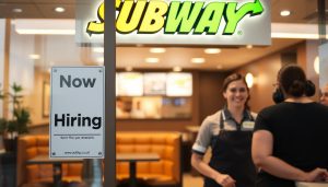 caixa, pagamento, Subway, emprego, restaurante