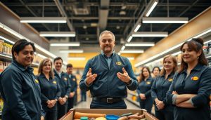 gestor, loja, supervisão, Lidl, equipa