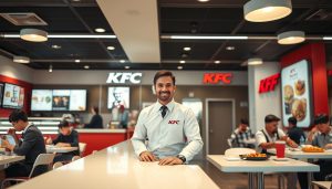gestor, turno, liderança, KFC, restaurante