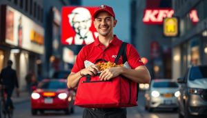 motorista, entrega, KFC, transporte, trabalho