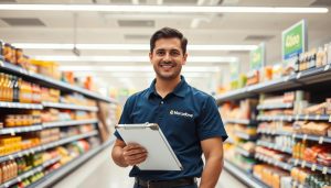 operador, loja, atendimento, Mercadona, cliente